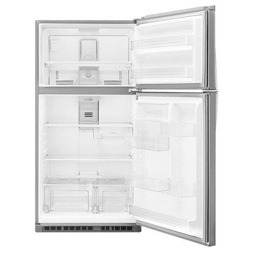 Whirlpool 33" 21.3 Cu. Ft. Top Freezer Refrigerator with LED Lighting - Stainless Steel
