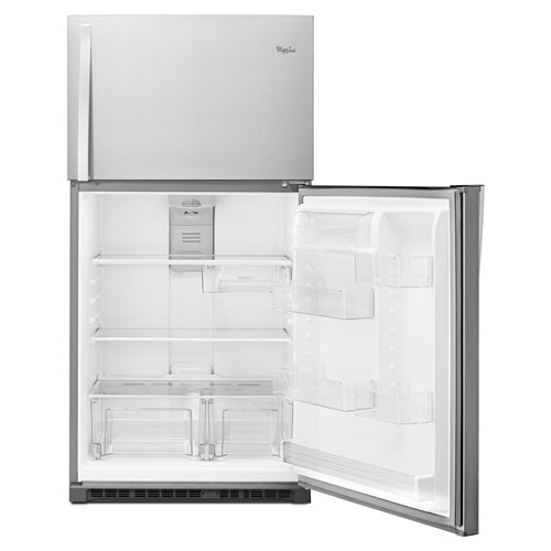 Whirlpool 33" 21.3 Cu. Ft. Top Freezer Refrigerator with LED Lighting - Stainless Steel