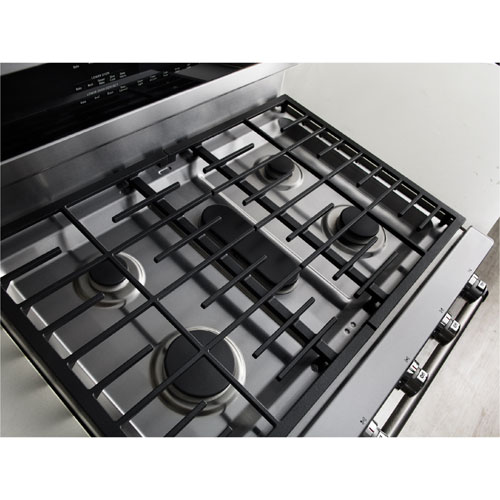 KitchenAid 30" Cu. Ft. Double Oven 5-Burner Freestanding Dual Fuel Range (KFDD500ESS) - Stainless