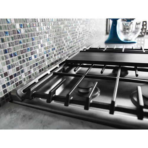 KitchenAid 30" 6.5 Cu. Ft. True Convection 5-Burner Slide-In Gas Range - Stainless Steel