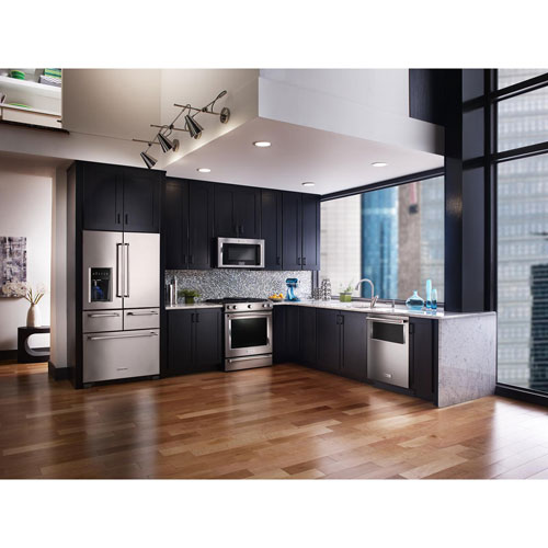 KitchenAid 30" 6.5 Cu. Ft. True Convection 5-Burner Slide-In Gas Range - Stainless Steel