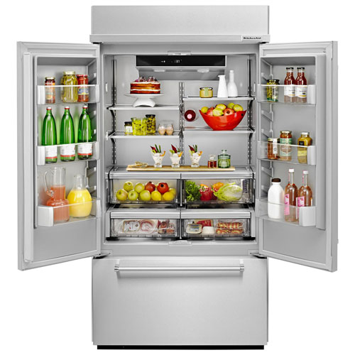 KitchenAid 43" 24.2 Cu. Ft. French Door Refrigerator (KBFN502ESS) - Stainless Steel