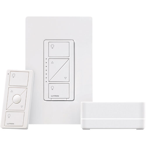Lutron Caseta Wireless Kit with In-Wall Dimmer Kit & Smart Bridge