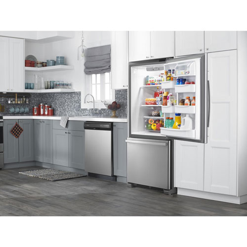 Amana 30" 18.7 Cu. Ft. Bottom Freezer Refrigerator - Stainless Steel