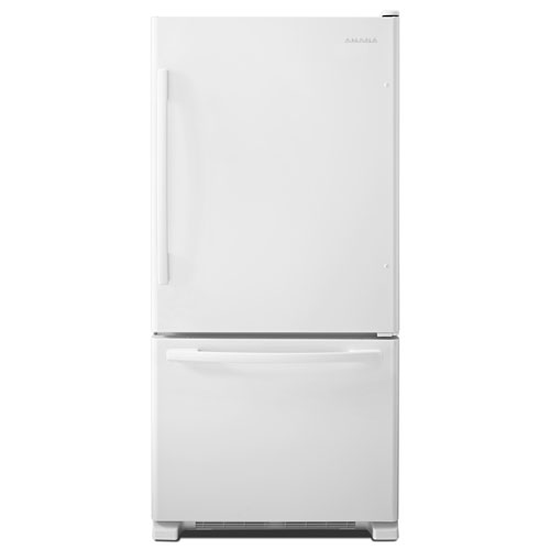 Amana 33" 22 Cu. Ft. Bottom Freezer Refrigerator - White