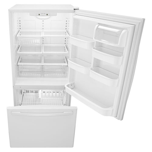 Amana 33" 22 Cu. Ft. Bottom Freezer Refrigerator - White