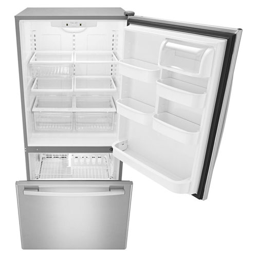 Amana 33" 22 Cu. Ft. Bottom Freezer Refrigerator - Stainless Steel