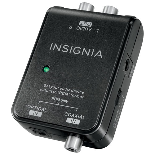 Insignia Digital to Analog Audio Converter - Black - Only at Best Buy