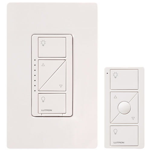 Lutron Caseta Wireless Dimmer Kit with Pico Remote Control & In-Wall Dimmer (P-PKG1W-WH-R-C)