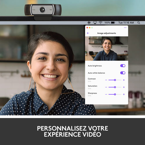 Caméra Web ultra-grand-angle HD 1080p Pro de Logitech avec microphone intégré - Exclusivité de Best Buy