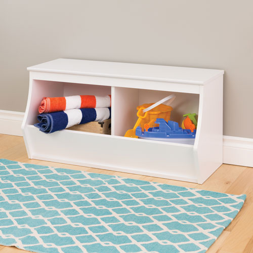 Monterey Traditional 2-Cubby Storage Cubby - White