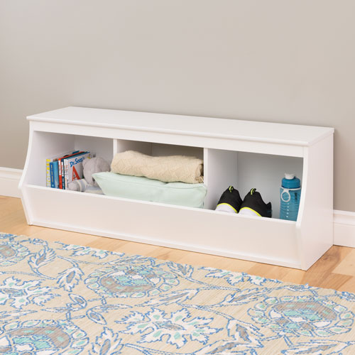 Monterey Traditional 3-Cubby Storage Cubby - White
