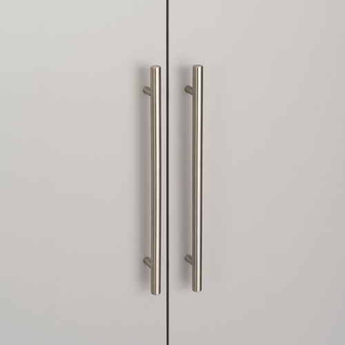 Armoire de rangement traditionnelle à 2 tablettes HangUps - Gris clair