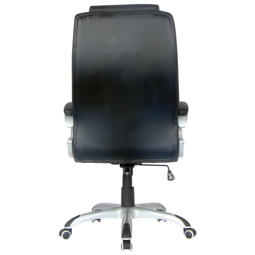 TygerClaw Ergonomic High-Back Leather Manager Chair - Black