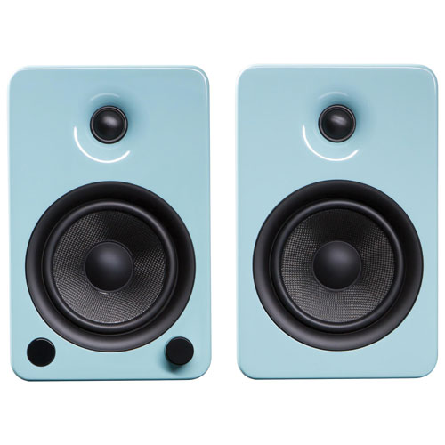 Kanto YU5 80-Watt Bluetooth Bookshelf Speaker - Gloss Teal - Pair