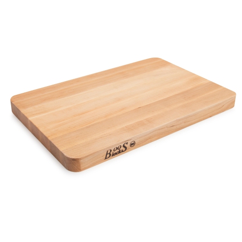 JOHN BOOS Boosblock Maple Edge Grain Cutting Board, 12" X 18" - 1-1/4" Thick Beautiful Cutting Board