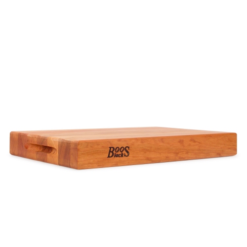 BoosBlock Cherry Edge Grain Cutting Board, 12" x 18" - 2-1/4" Thick