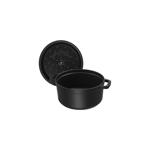 Cocotte ronde en fonte Staub 5.2 L - Noir