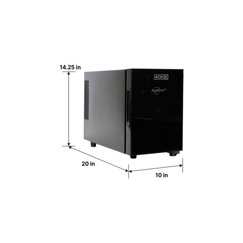 Koolatron 6-Bottle Thermoelectric Freestanding Wine Cooler / Wine Fridge