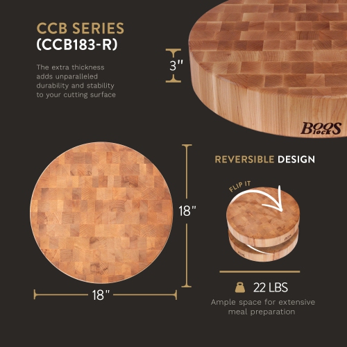 Chopping Block - 18" - Round