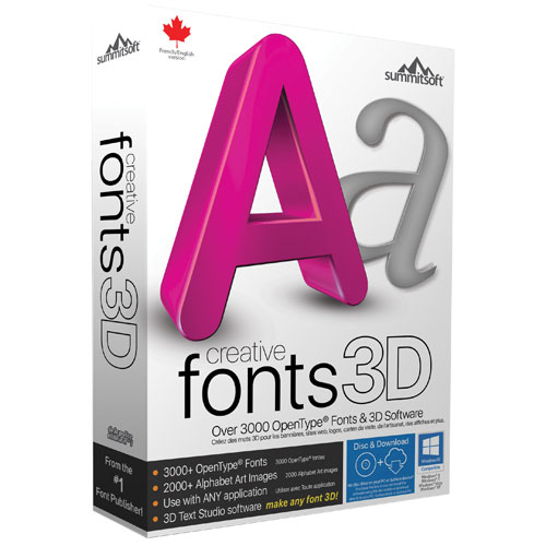 Summitsoft Creative Fonts 3D