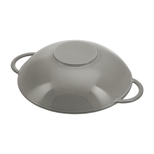 Staub Grey Cast Iron Wok - 14.5" / 37 cm