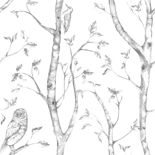 NuWallpaper Grey Woods Peel and Stick Wallpaper