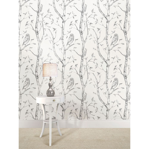NuWallpaper Grey Woods Peel and Stick Wallpaper