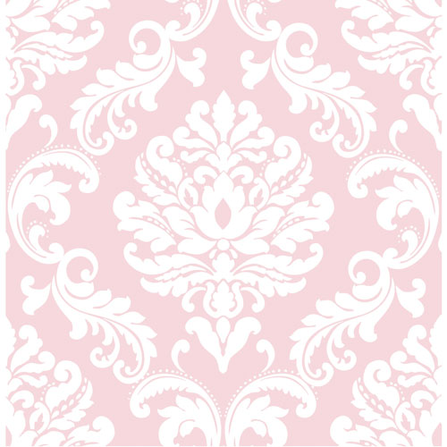 NuWallpaper Ariel Peel and Stick Wallpaper - Pink