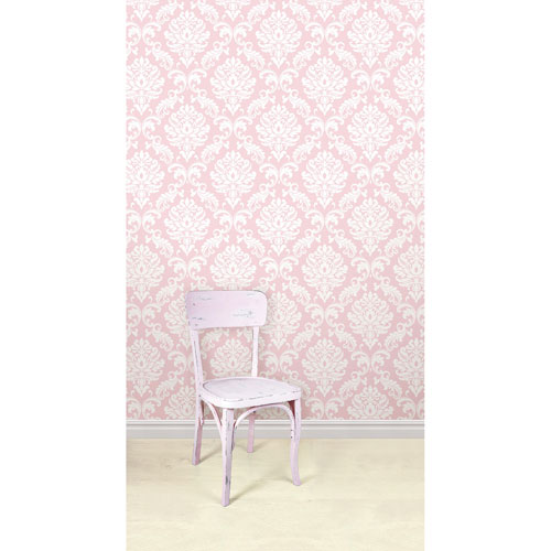 NuWallpaper Ariel Peel and Stick Wallpaper - Pink