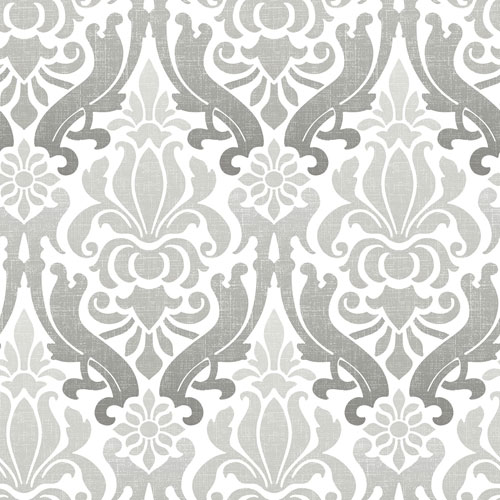 NuWallpaper Nouveau Damask Peel and Stick Wallpaper - Grey