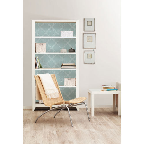 NuWallpaper Quatrefoil Peel and Stick Wallpaper - Blue (NU1826)