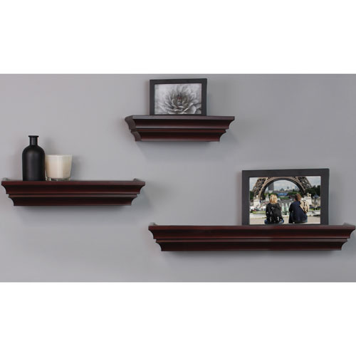 Madison 3-Piece Wall Shelf - Espresso