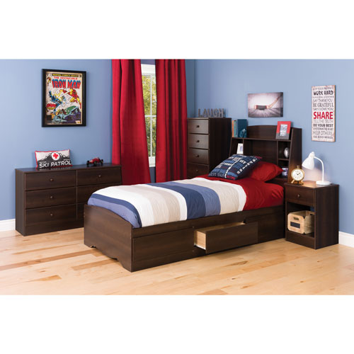 Prepac Astrid Transitional 6 Drawer Dresser Espresso Best Buy