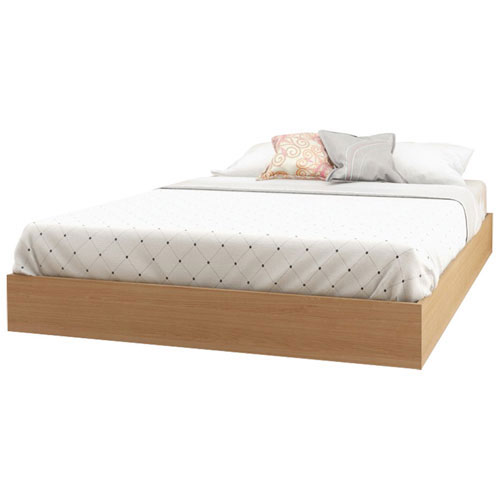 Contemporary Platform Bed - Double - Maple