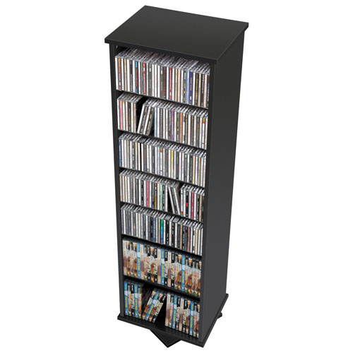 Prepac 14-Shelf Adjustable Multimedia Storage Shelf - Black