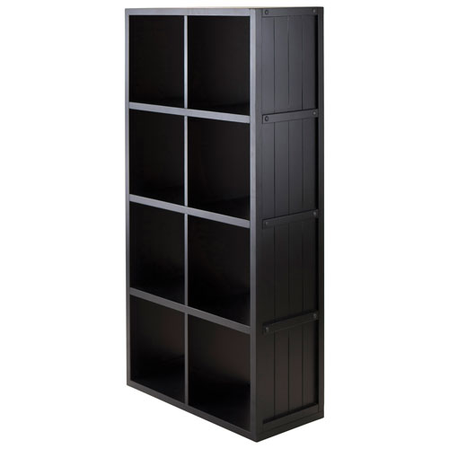 Timothy 8-Shelf Storage Shelf - Black