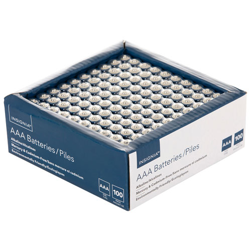 Insignia "AAA" Alkaline Batteries - 100 Pack - Only at Best Buy | Best Buy Canada