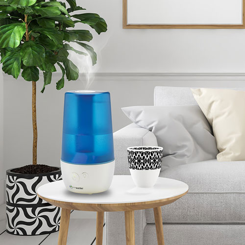 PureGuardian H965AR 70-Hr Ultrasonic Humidifier with Aromatherapy Tray - Blue