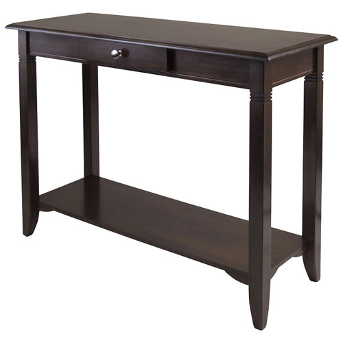 Nolan Transitional Rectangular Console, 40 Inch Height Console Table With Drawers