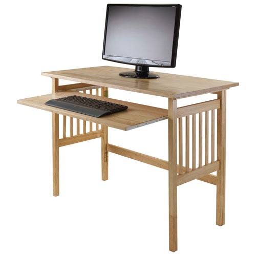 Mission Transitional Computer Desk - Natural