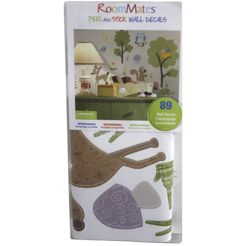 Décalcomanies murales adhésives des animaux de la forêt de RoomMates