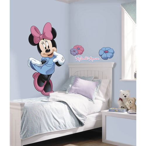 RoomMates Minnie Mouse Giant Peel and Stick Wall Decal - Green/Blue