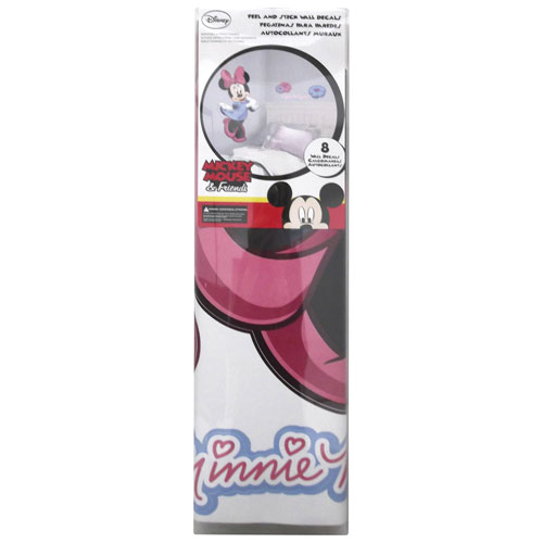 Décalcomanie murale géante de Minnie Mouse à peler et à coller de RoomMates - Vert - Bleu