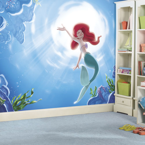 RoomMates The Little Mermaid "Part of the World" XL Wallpaper Mural - Blue