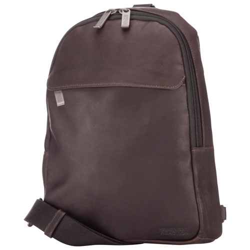 Kenneth Cole Columbian Leather Sling Backpack - Brown