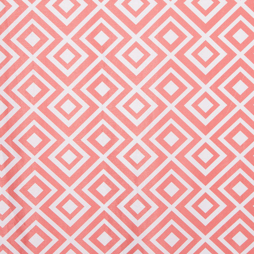Gouchee Design Chelsea Curtain - Set of 2 - Coral/White
