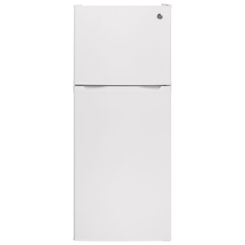 GE 24" 11.6 Cu. Ft. Top Freezer Refrigerator with LED Lighting - White