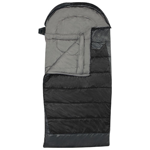 Sac de couchage Heat Zone rectangulaire de Rockwater Designs - Noir-gris foncé