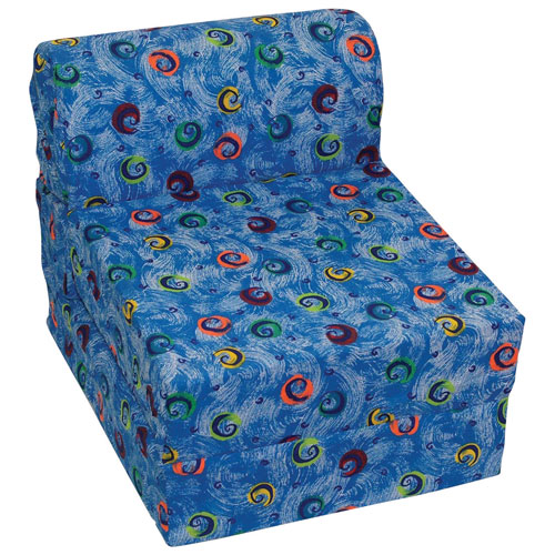 Comfy Kids Traditional Kids Chair Blue Swirls Best Buy Canada